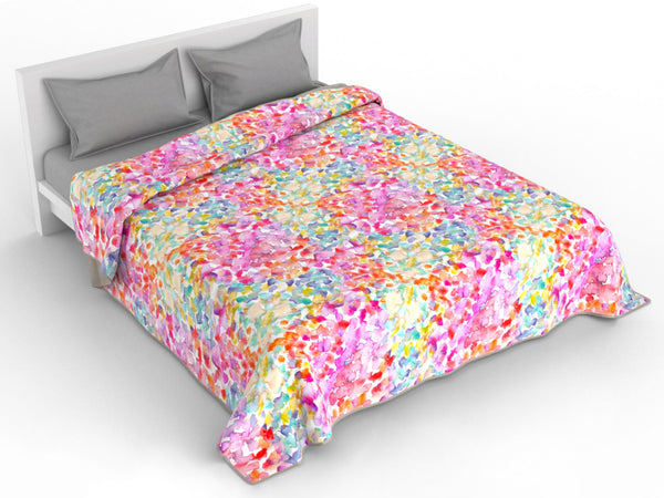 Couette réversible avec Spring Print sconto