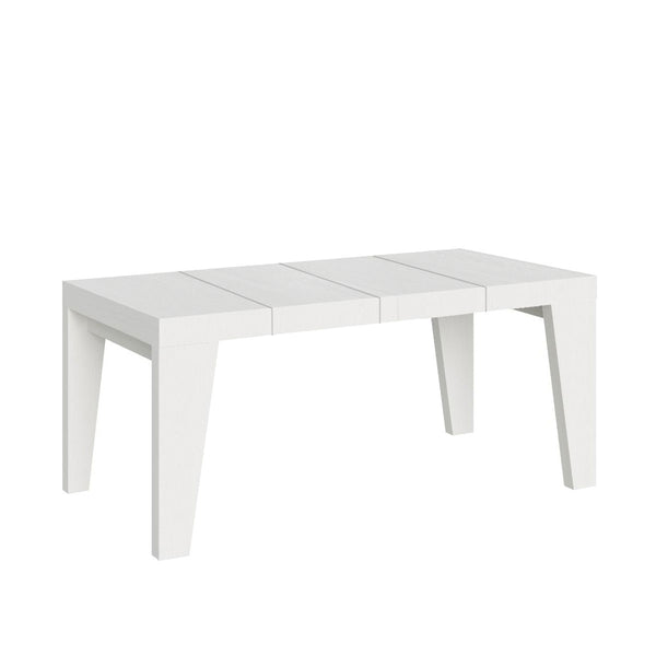 prezzo Table extensible 120/224x90x77 cm Naxy Premium Frêne Blanc