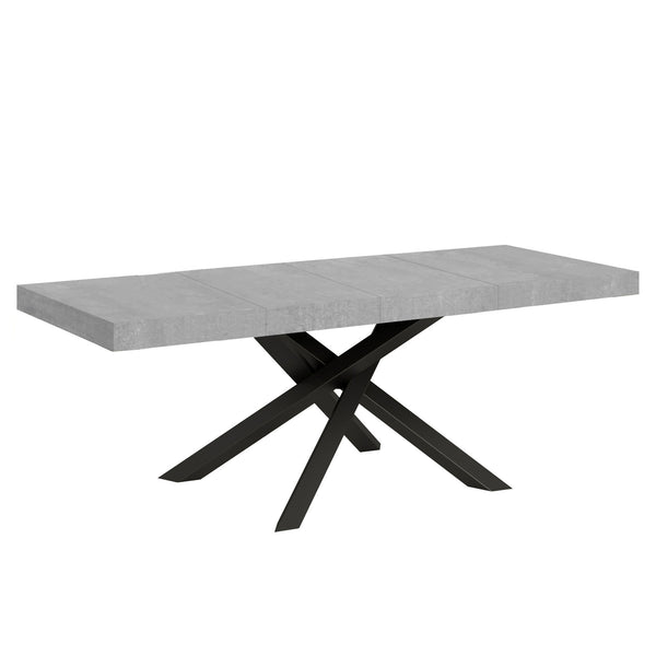 sconto Table Extensible 160/264x90x77 cm Volantis Premium Ciment