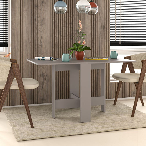 sconto Table pliante gain de place 103x76x73,4 cm en MDF Artemio Light Moka