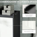 Mobile Ingresso con Scarpiera 90x32x100 cm 24 Paia di Scarpe in Truciolato Grigio e Bianco-5