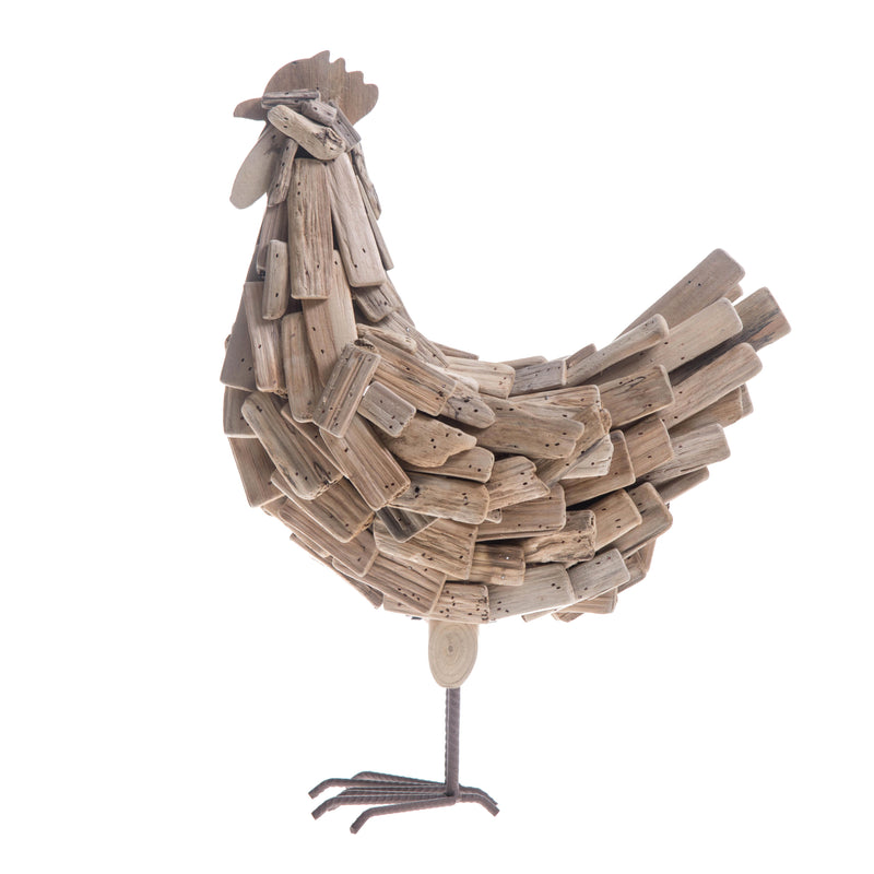 Gallina Decorativa in Legno H 43 cm-1