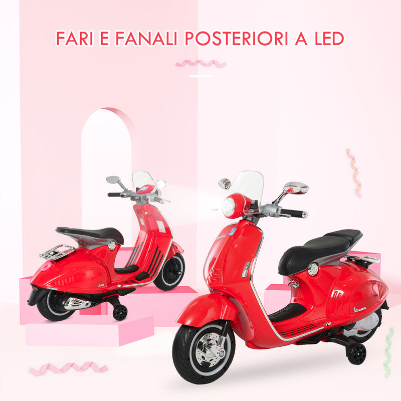 Piaggio Vespa 946 Elettrica 12V per Bambini Rossa-5