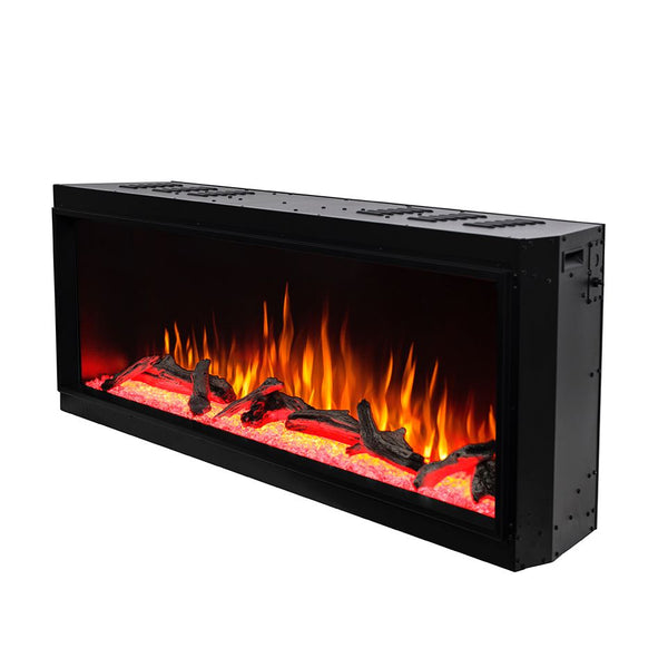 Cheminée Électrique Encastrable 56,1x159,8x30,5 cm Effet Flamme 1500W Salvador 60 Noir prezzo