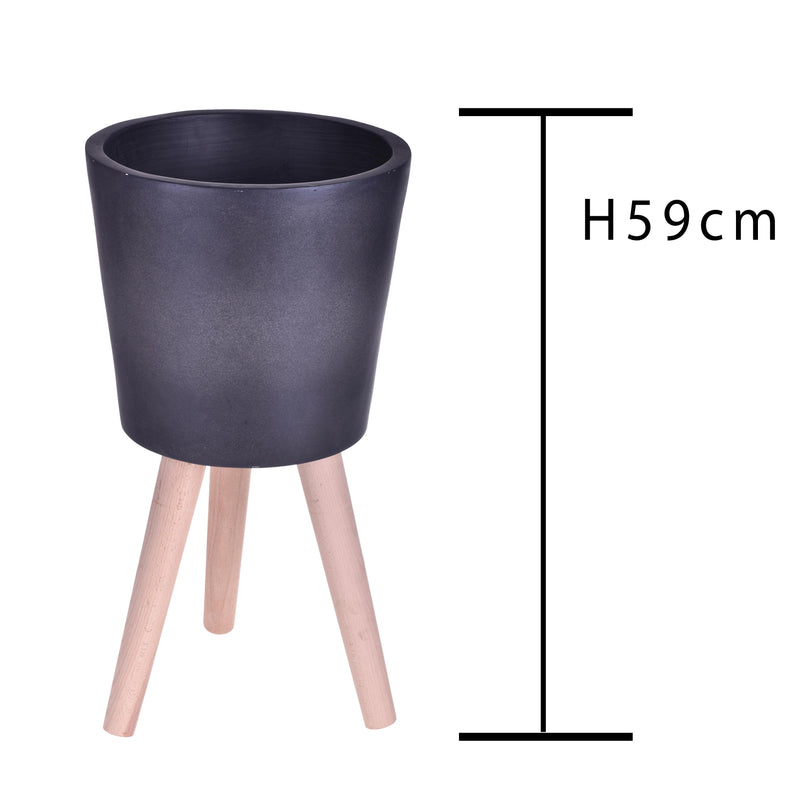 Vaso con Gambe Faggio Misure 31x59 cm-2