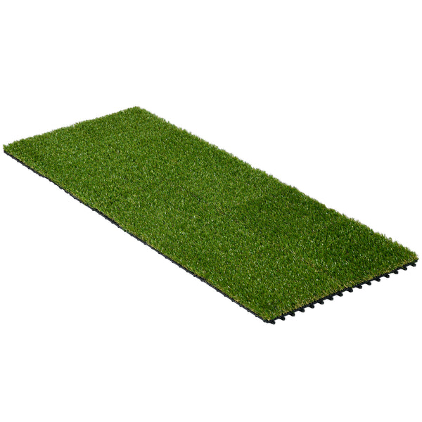 Set 10 Piastrelle Prato Artificiale per Giardino 30x30 cm Erba Sintetica Verde acquista