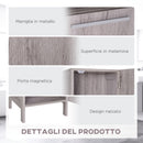 Mobile a Colonna per Bagno 30x32x172,5 cm in MDF color Legno-6