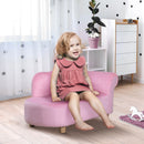 Divano per Bambini 80x40x49 cm in Pile Rosa-2