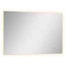 Specchio da Bagno 90x60 cm con Cornice a LED Argento-1