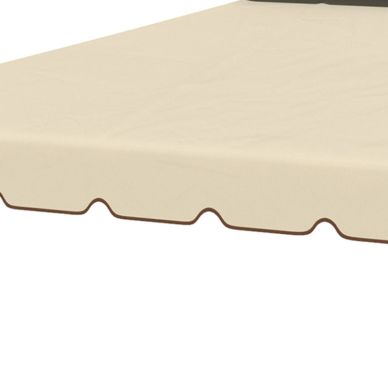 Tetto di Ricambio per Gazebo da Giardino 3x3m in Poliestere Beige-8