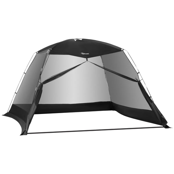 sconto Tenda da Campeggio e Spiaggia a Rete Anti UV per 4 Persone con Borsa di Trasporto 3x3m  Nero