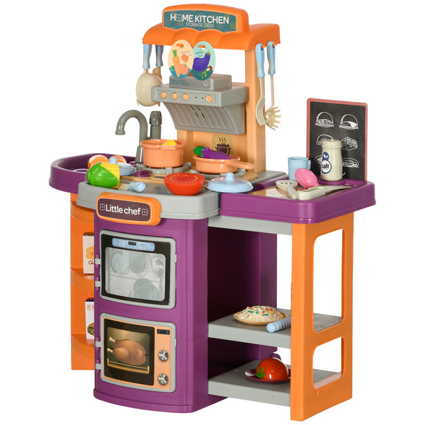 prezzo Cucina Giocattolo per Bambini 52x29x61 cm con Accessori Viola e Arancione