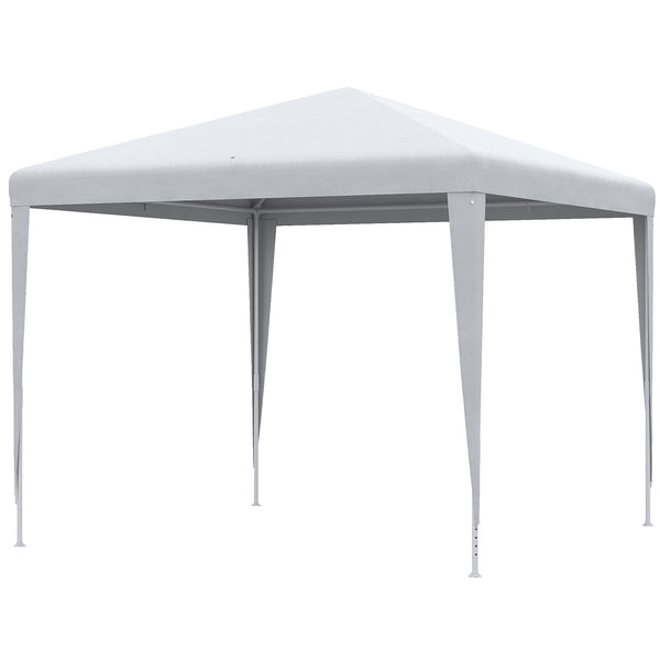 Gazebo da Giardino  per Esterno e Interno 2,7x2,7m Telaio in Acciaio Bianco sconto