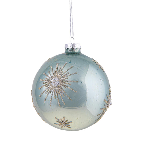 acquista Set de 4 Boules Décoratives pour Sapin de Noël avec Soleil et Diamants Ø10 cm Avio