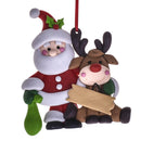 Set 12 Babbo Natale Decori H13/10 cm -3