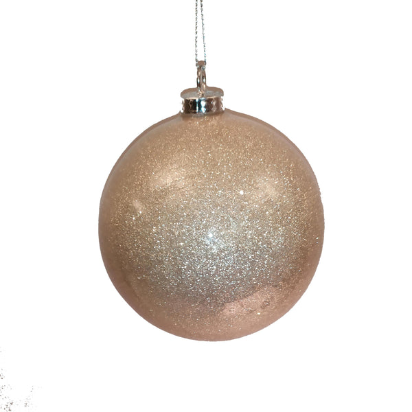 acquista Lot de 16 Boules Déco pour Sapin de Noël à Paillettes Ø8 cm Champagne