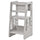 Scaletta per Bambini 3 Livelli 47x47x90 cm in HDPE Grigio