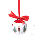 Set 4 Palline Decorative per Albero di Natale con Decori Natale 10 cm-2