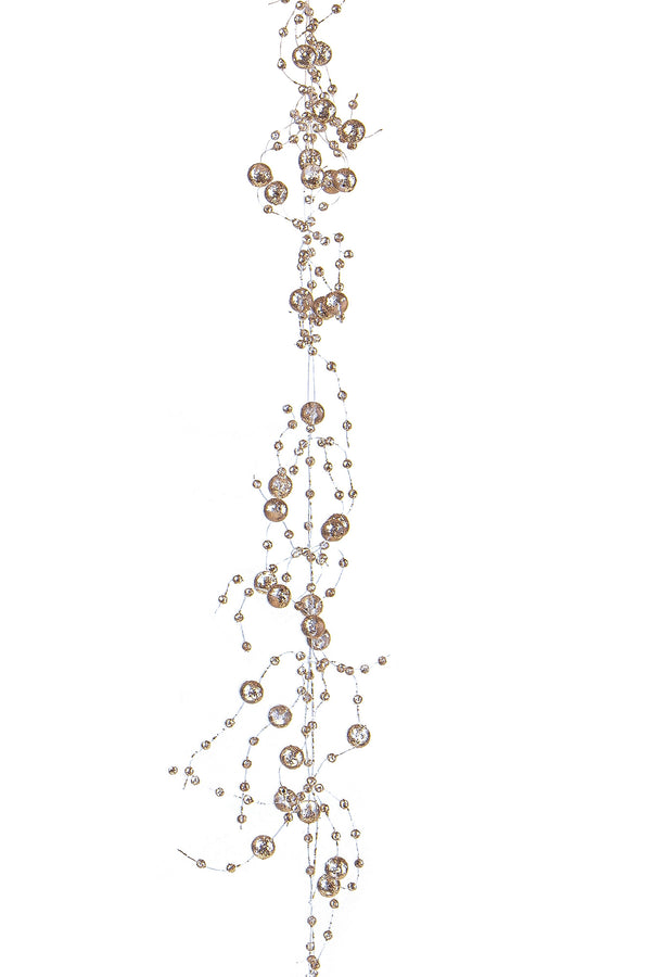 Set 3 Guirlandes avec Mini Perles Touffe H180 cm Champagne online