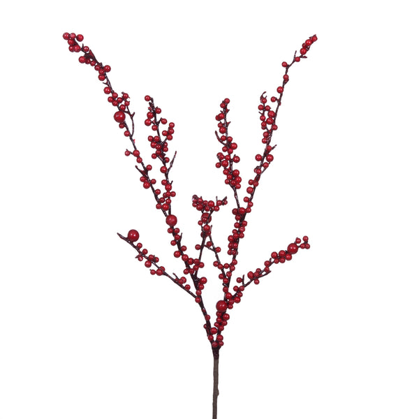 prezzo Set 6 Branches Ilex H85 cm Rouge