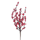 Set 24 Rami Ilex con Bacche Rosse H42 cm Rosso-1