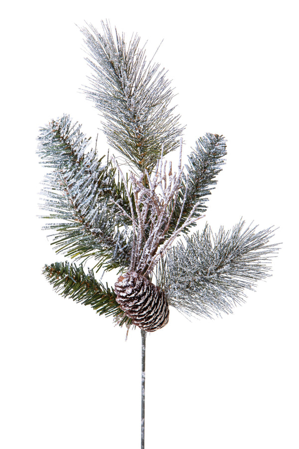 Lot de 12 Branches de Pin à Neige 6 Pointes H33 cm Vert online