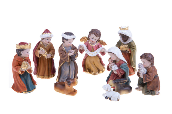 Nativité 10 Pcs H12 cm en Résine sconto