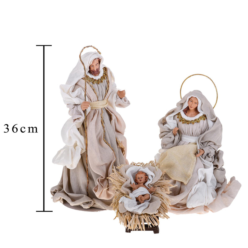 Natività 3 Personaggi H36 cm in Resina-2