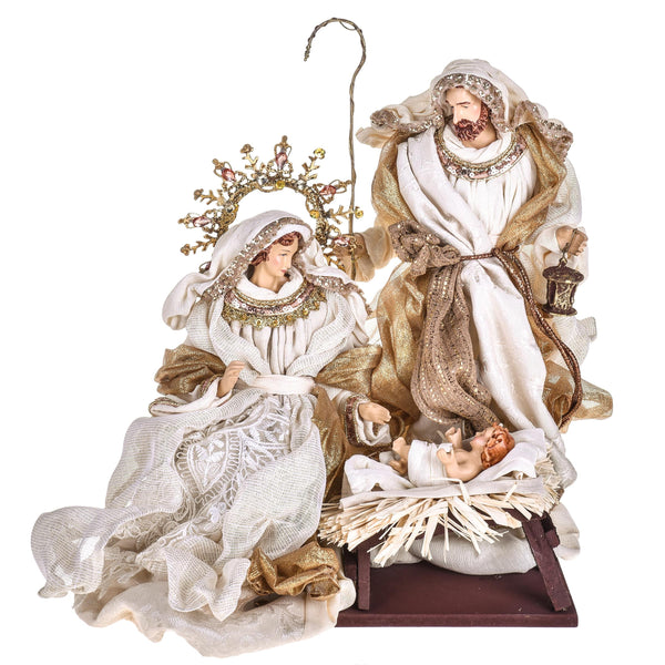 Nativité Sur Socle H36 cm en Résine sconto