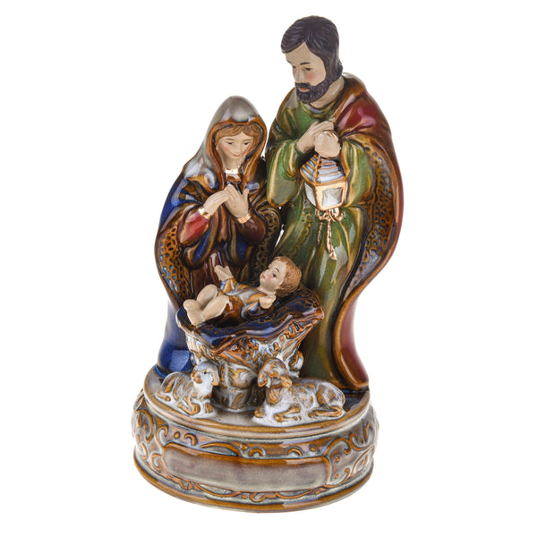 Nativité avec Carillon H22 cm en Porcelaine prezzo