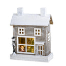 Casina con Luci H32 cm in Legno e Plastica-1