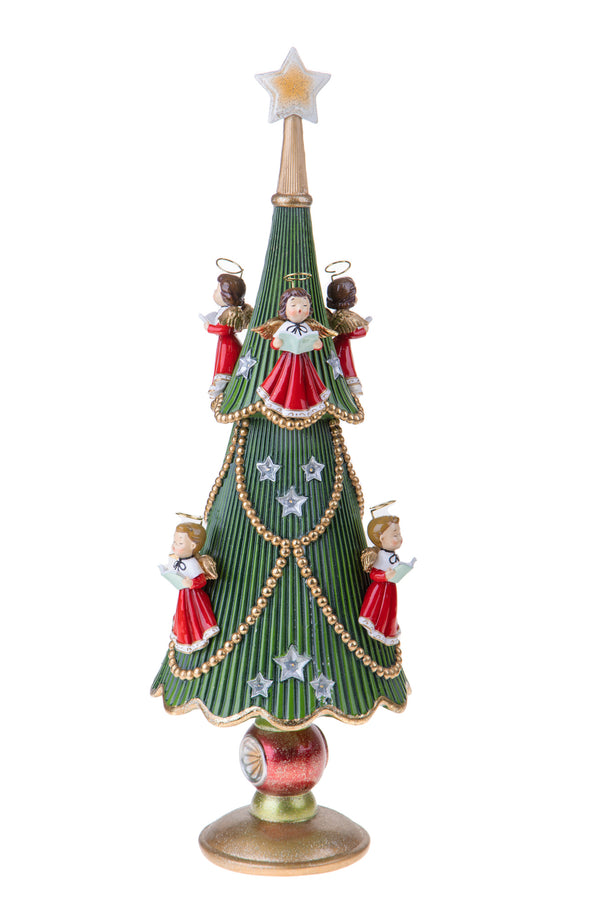 Sapin de Noël avec Anges et Led 60 cm Vert prezzo