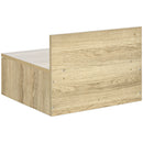 Set 2 Comodini Sospesi 43x36,5x30,5 cm in Truciolato Naturale-9