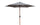 Parasol de jardin Ø3x2,4 m Mât Ø38 mm en Acier Effet Bois avec Revêtement Gris Tourterelle