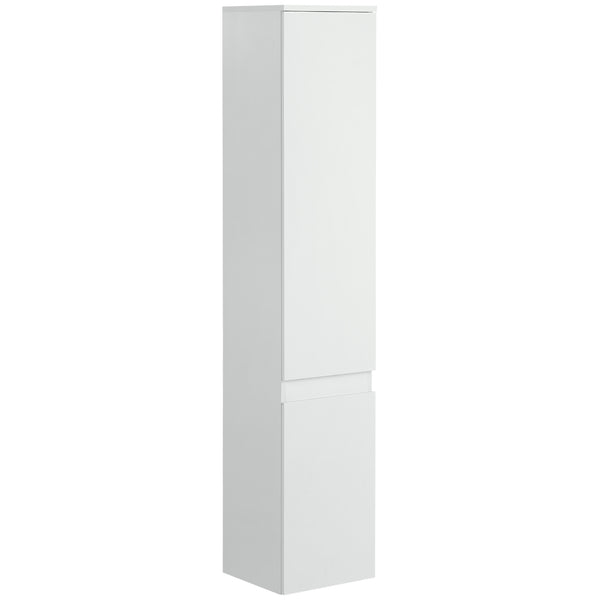 sconto Mobile a Colonna Bagno 30x28x152,5 cm in Legno truciolare Bianco