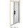 Moustiquaire Enroulable Ivoire pour Porte et Balcon avec Ressort 160X250Cm