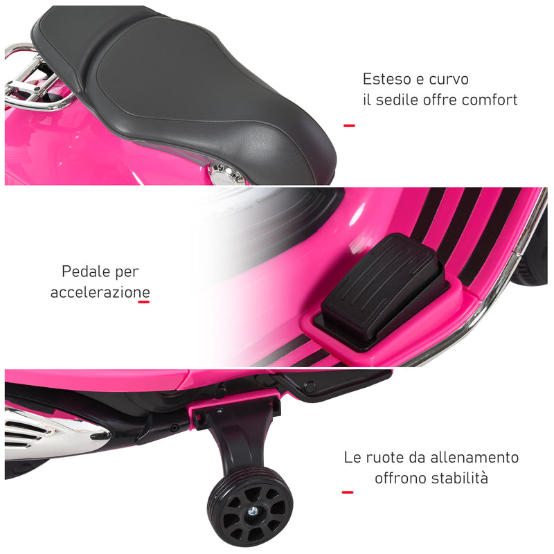 Piaggio Vespa 946 Elettrica 12V per Bambini Rosa-7